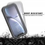 Wholesale iPhone Xr Clear Dual Defense Case (Gray)